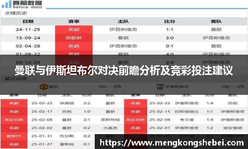曼联与伊斯坦布尔对决前瞻分析及竞彩投注建议